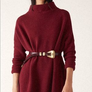 Free People Ottoman Tunic - Dark Petal (Wine colour)